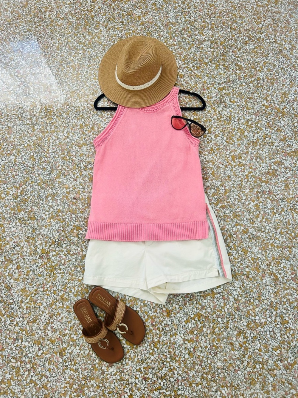 Tommy Hilfiger Coral Pink Knit Tank